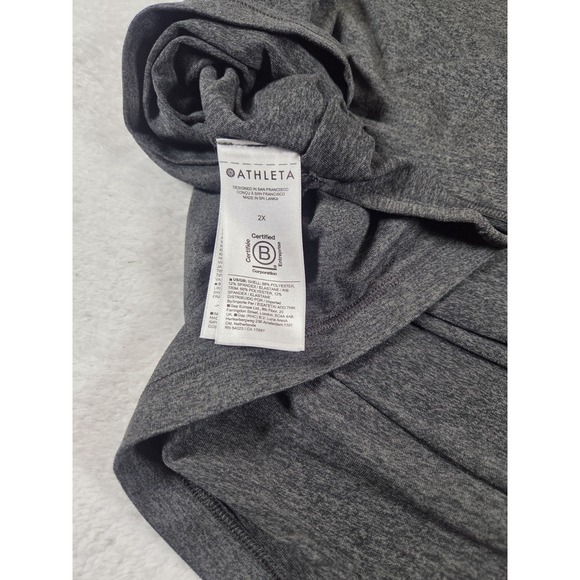 Athleta Sweatshirt Womens 2X Uptempo Hoodie Performance Pullover Thumbholes - Picture 5 of 10